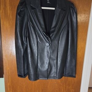Revamped Black Leather Jacket